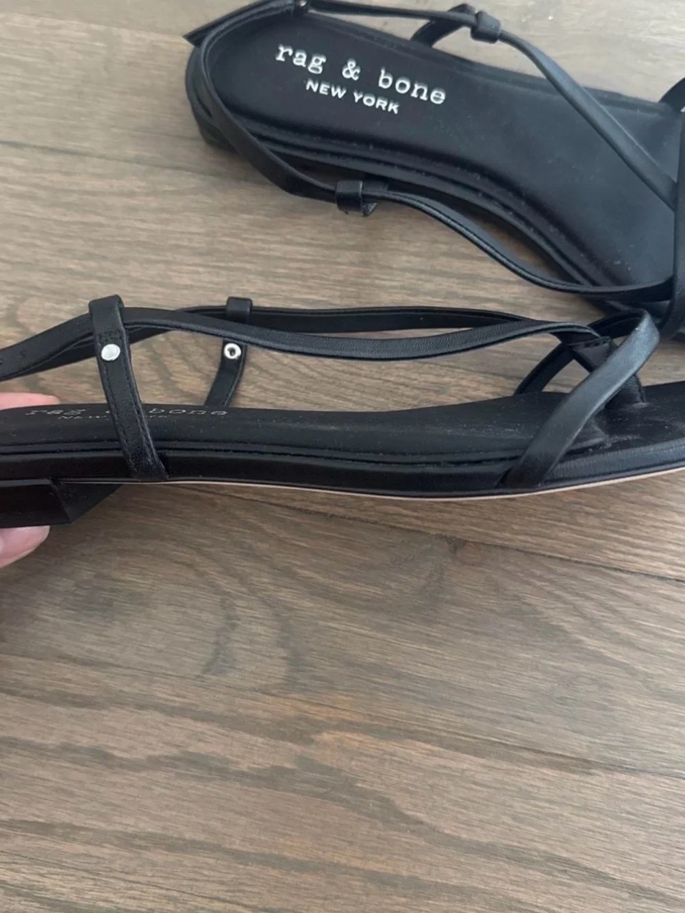 Black Rag & Bone sandals in size 7